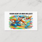 Fliesen legen? Ich mach das glatt! – Fliesenleger 名刺 (正面)