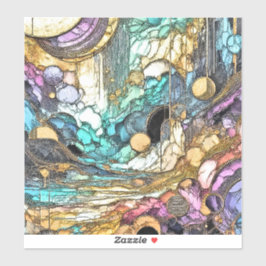 Fliesender Goldfluss シール