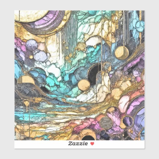 Fliesender Goldfluss シール (シート)