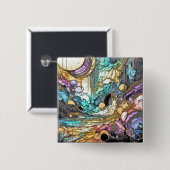 Fliesender Goldfluss 缶バッジ (正面&裏面)