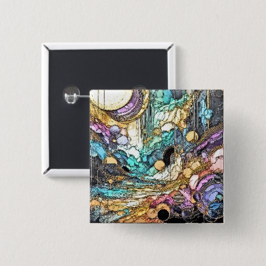 Fliesender Goldfluss 缶バッジ (正面&裏面)