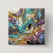 Fliesender Goldfluss 缶バッジ (正面)