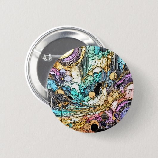 Fliesender Goldfluss 缶バッジ (正面&裏面)