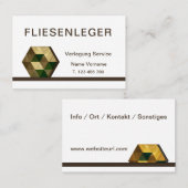 Fliesenleger 名刺 (正面/裏面)
