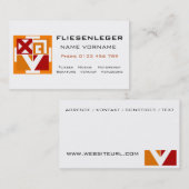 fliesenleger 名刺 (正面/裏面)