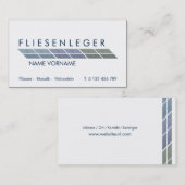 fliesenleger 名刺 (正面/裏面)