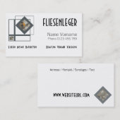 fliesenleger 名刺 (正面/裏面)