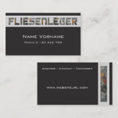 Fliesenleger 名刺 (正面/裏面)