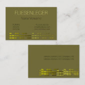fliesenleger 名刺 (正面/裏面)