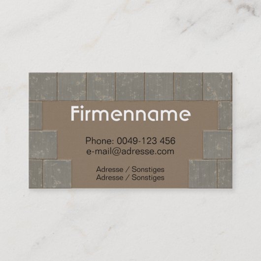 Fliesenleger 名刺 (正面)