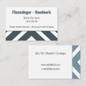 Fliesenleger Handwerk 名刺 (正面/裏面)