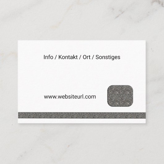 Fliesenleger Handwerk 名刺 (裏面)