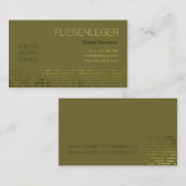 fliesenleger handwerk 名刺 (正面/裏面)