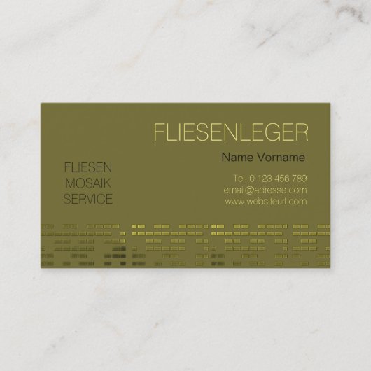 fliesenleger handwerk 名刺 (正面)