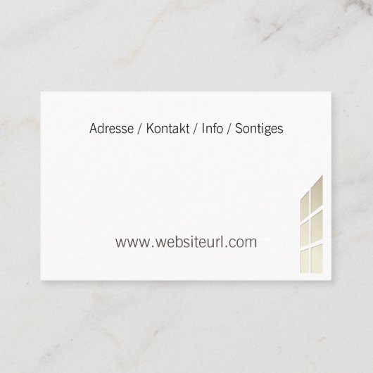 Fliesenleger Handwerk 名刺 (裏面)