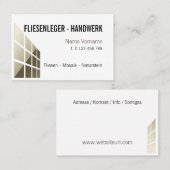 Fliesenleger Handwerk 名刺 (正面/裏面)