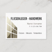 Fliesenleger Handwerk 名刺 (正面)