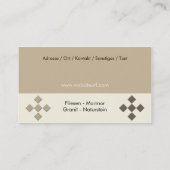 Fliesenleger- Handwerker 名刺 (裏面)