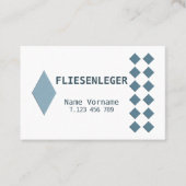Fliesenleger Handwerker 名刺 (正面)