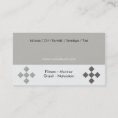 Fliesenleger- Handwerker 名刺 (裏面)