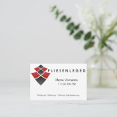 Fliesenleger - Handwerker 名刺 (スタンド正面)