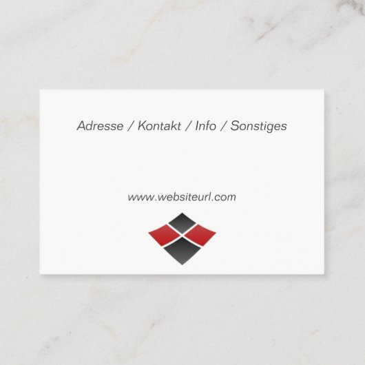 Fliesenleger - Handwerker 名刺 (裏面)