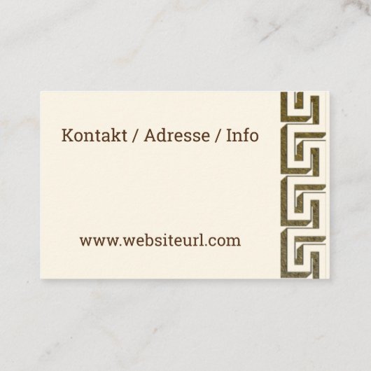 Fliesenleger Haustechnik 名刺 (裏面)