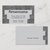 Fliesenleger-Meisterbetrieb 名刺 (正面/裏面)