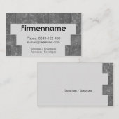 Fliesenleger-Meisterbetrieb 名刺 (正面/裏面)