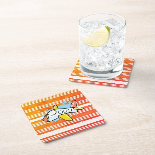 Flight スクエアペーパーコースター (インサイチュ)