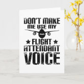 Flight Attendant カード (黄色い花)