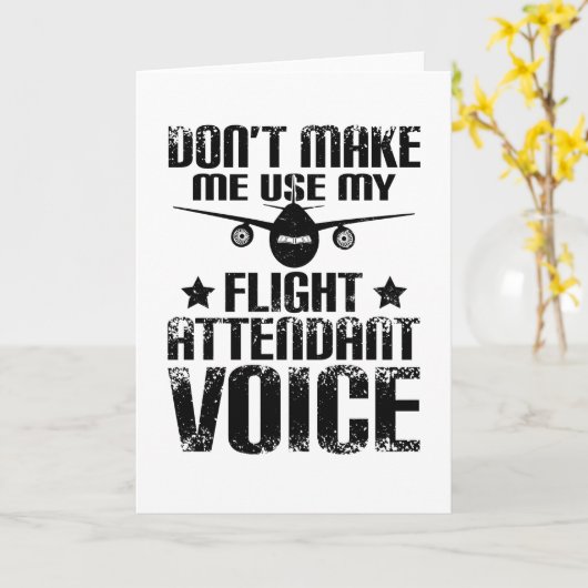 Flight Attendant カード (黄色い花)