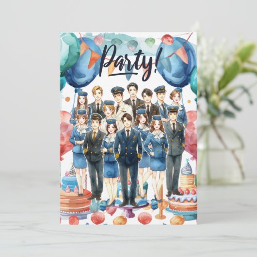 Flight attendants team Party  招待状 (スタンド正面)