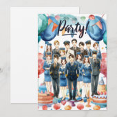 Flight attendants team Party  招待状 (正面/裏面)