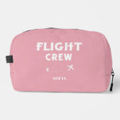 Flight Crew Pink and White Bachelorette Wedding ドップキット (正面)