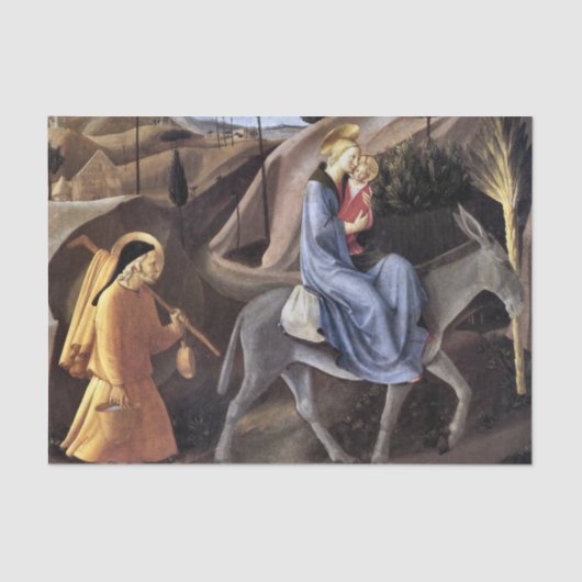 Flight into Egypt by Fra Angelico 薄葉紙 (正面)
