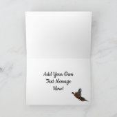 Flight NoteカードのPheasant カード (内部)