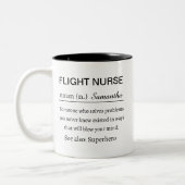 Flight Nurse Personalized  ツートーンマグカップ (左)