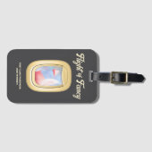 Flight of Fancy-Pigs Flying Past Airplane Window ラゲッジタグ (正面横)