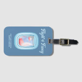 Flight of Fancy-Pigs Flying Past Airplane Window ラゲッジタグ (正面横)