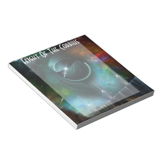 Flight Of The Corbius Fractal Art Notepad ノートパッド (アングル)