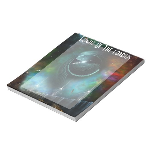 Flight Of The Corbius Fractal Art Notepad ノートパッド (回転)