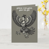 Flight of the Human Eagle Garuda カード (黄色い花)