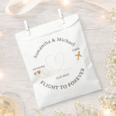 Flight Plane Travel prepare gift Wedding フェイバーバッグ (クリップ留めされた状態)