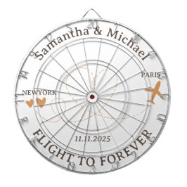 Flight Plane Travelling board Wedding ダーツボード