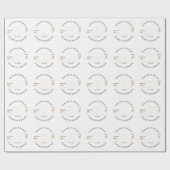 Flight Plane Travelling love Wedding ラッピングペーパー (フラット)