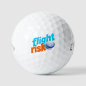 Flight Risk Golf Ball - Bold Graphic Design ゴルフボール (正面)