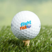 Flight Risk Golf Ball - Bold Graphic Design ゴルフボール (インサイチュ 木)