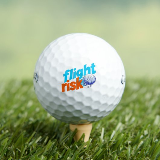 Flight Risk Golf Ball - Bold Graphic Design ゴルフボール (インサイチュ 木)