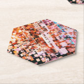 Flight Stickerからの夜景 ペーパーコースター (アングル)